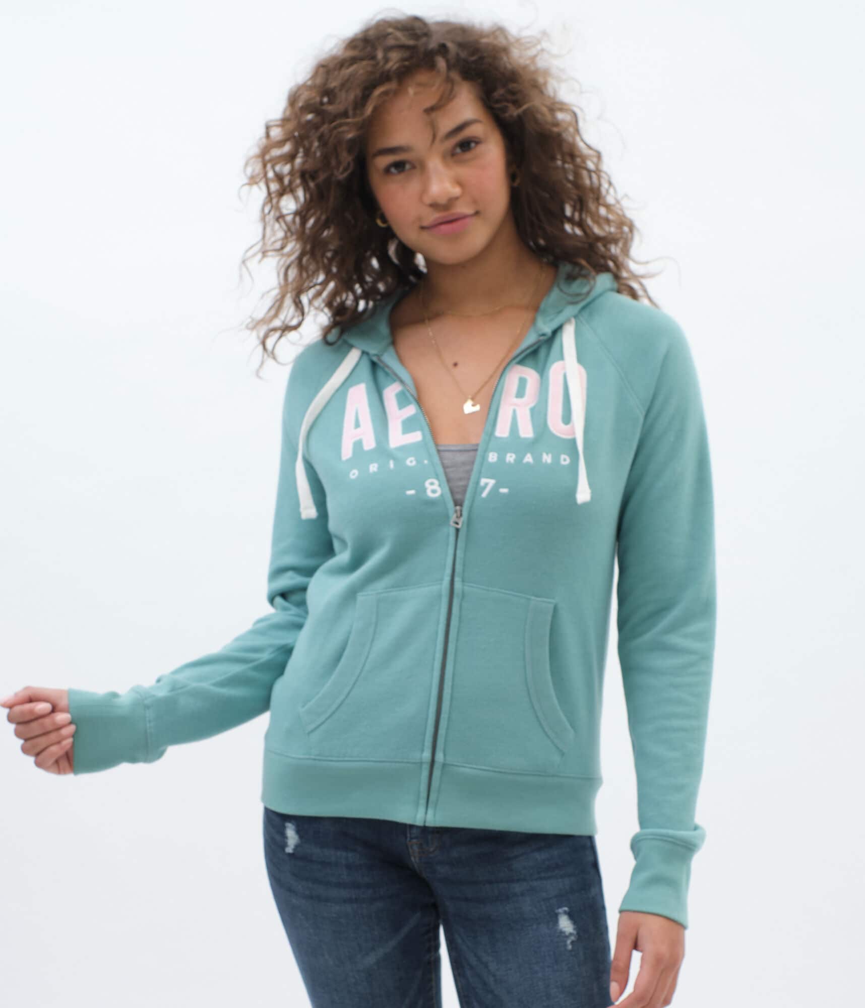 Aero Original Brand Full-Zip Hoodie