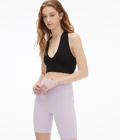 Seriously Soft V-Neck Halter Crop Top*** Seriously Soft V-Neck Halter Crop Top***