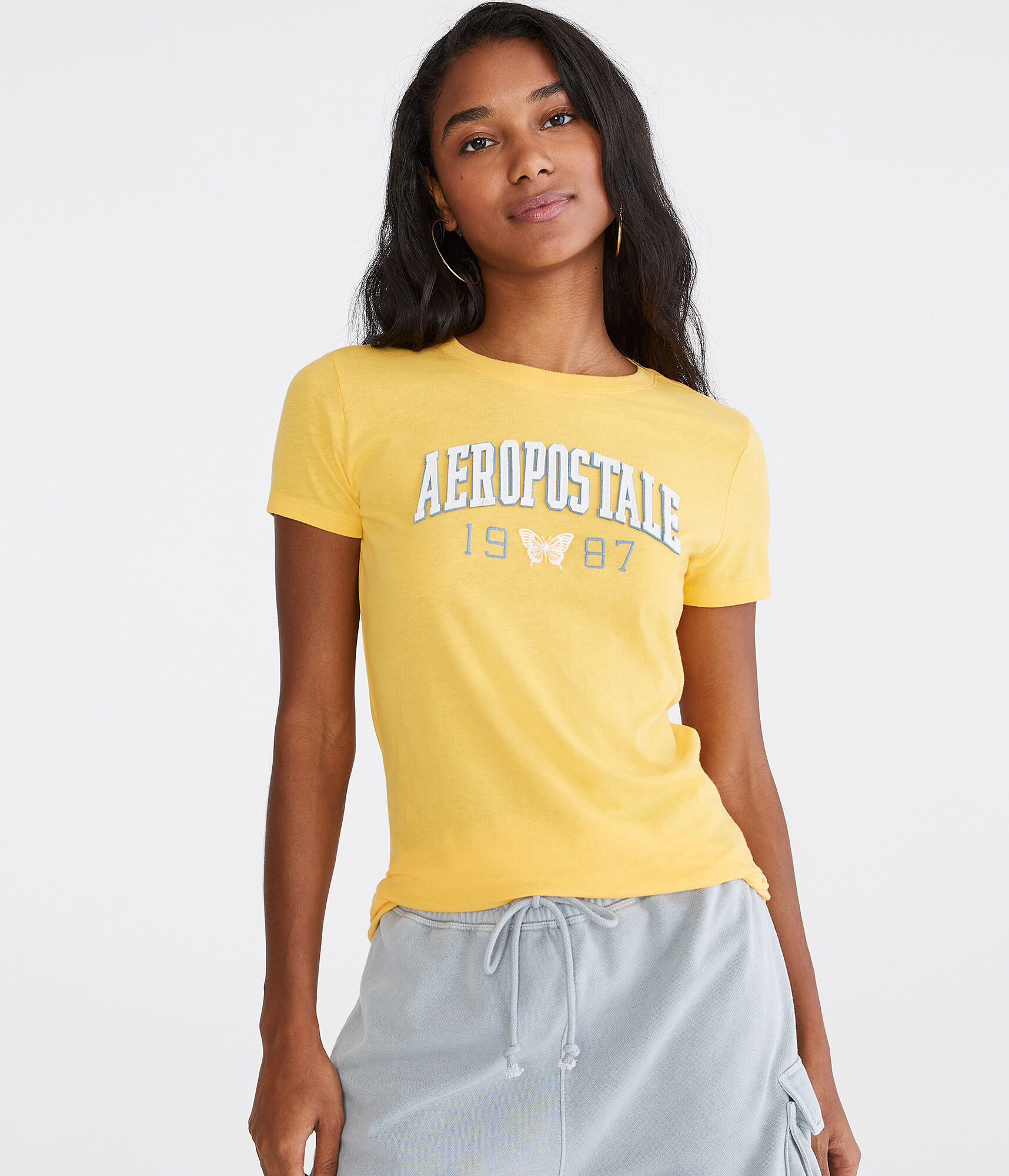 Aero 1987 Butterfly Appliqu&eacute; Graphic Tee