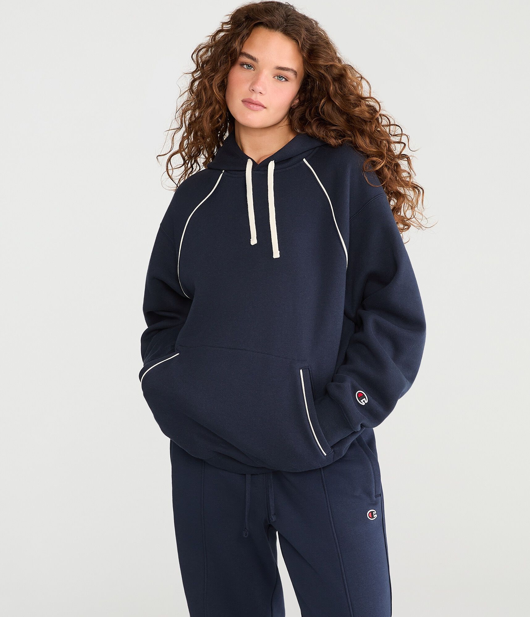 Champion Piped Pullover Hoodie