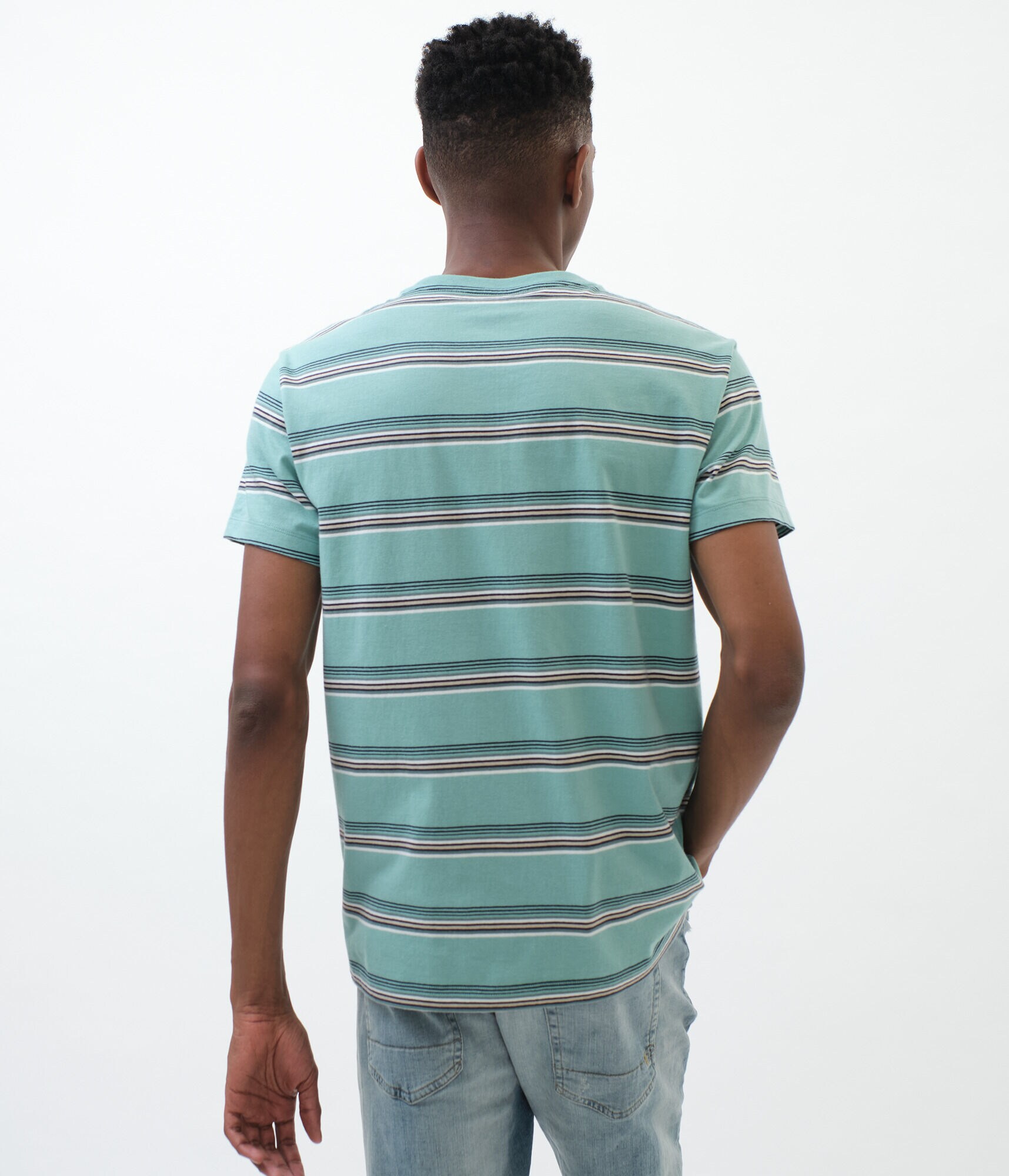 Easy Livin' Striped Graphic Tee