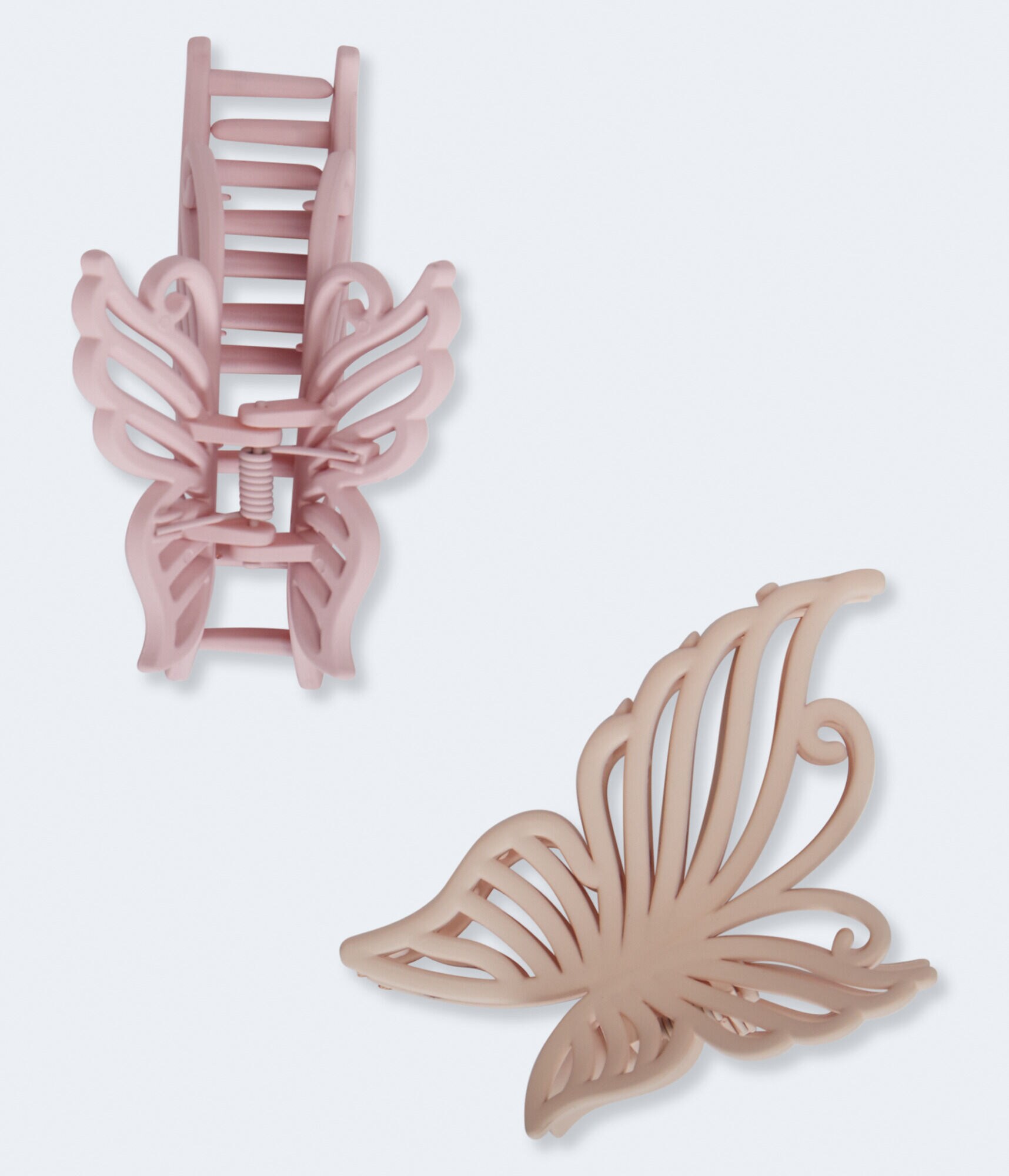 Matte Butterfly Claw Hair Clip 2-Pack
