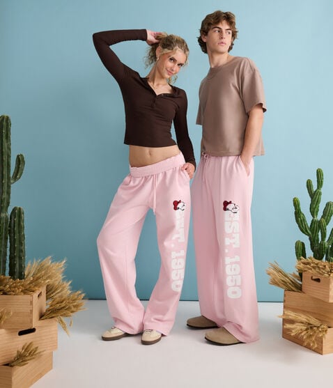 Peanuts® | Aéropostale Western Snoopy 1950 Straight Leg Sweatpants Peanuts® | Aéropostale Western Snoopy 1950 Straight Leg Sweatpants