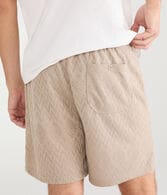 Jacquard Knit Shorts 6"