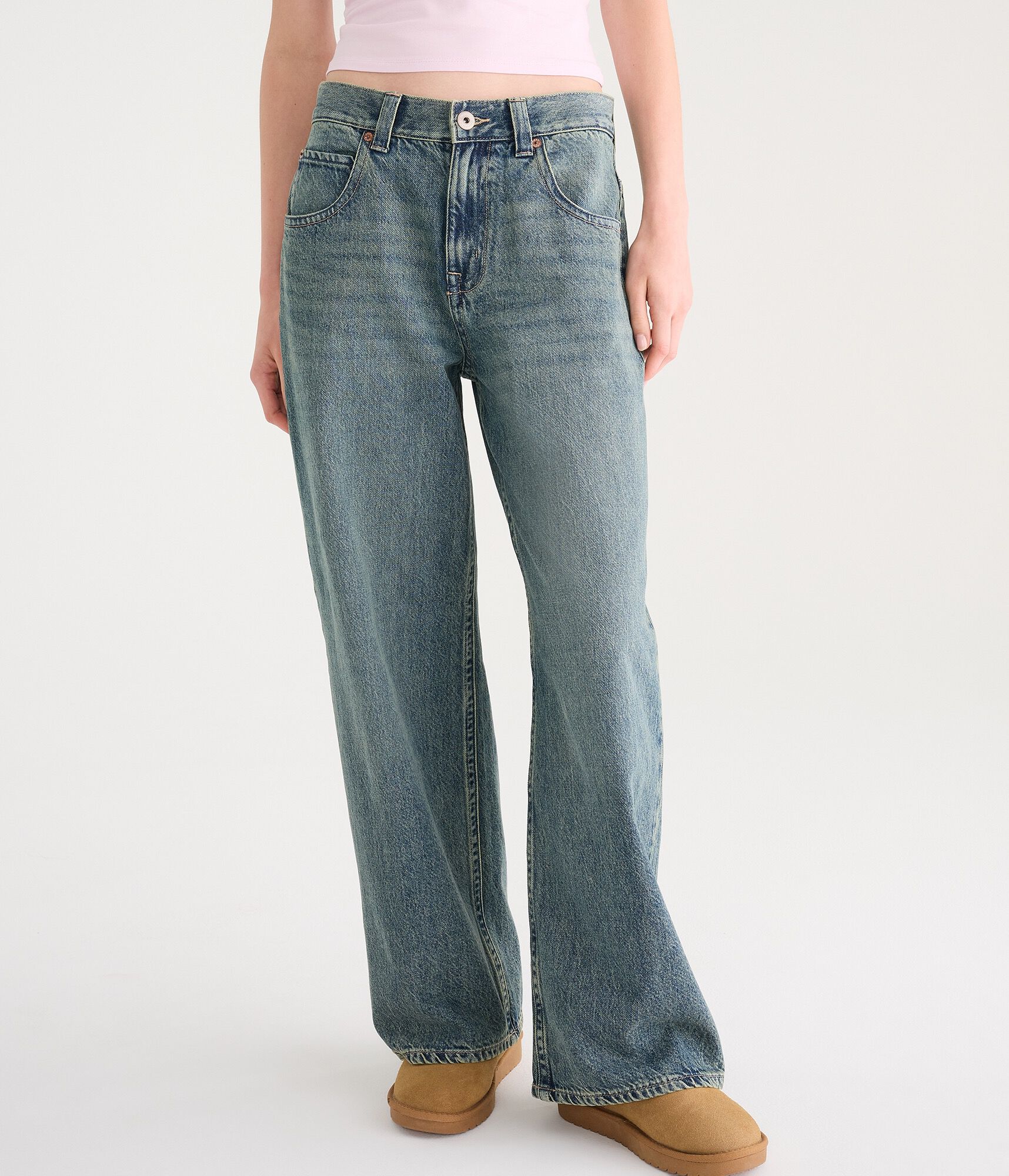 D&eacute;j&agrave; For Aero Low-Rise Super Baggy Gold Coast Jean