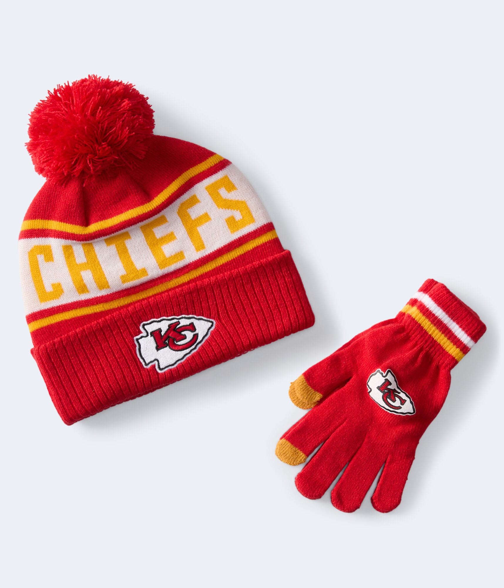 Kansas City Chiefs Hat & Gloves Set