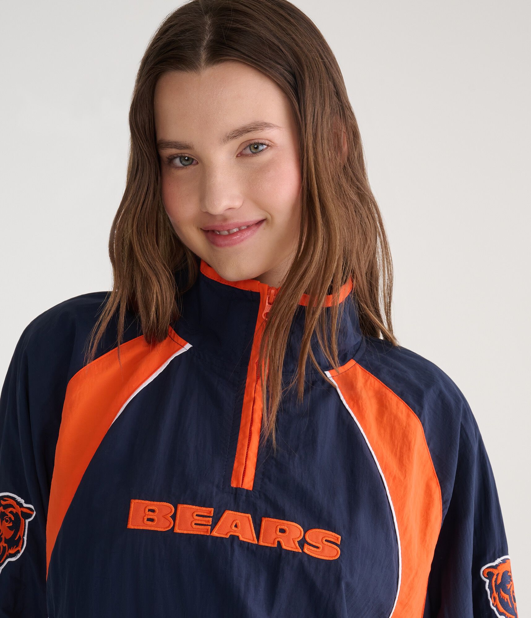 Chicago Bears Quarter-Zip Track Jacket
