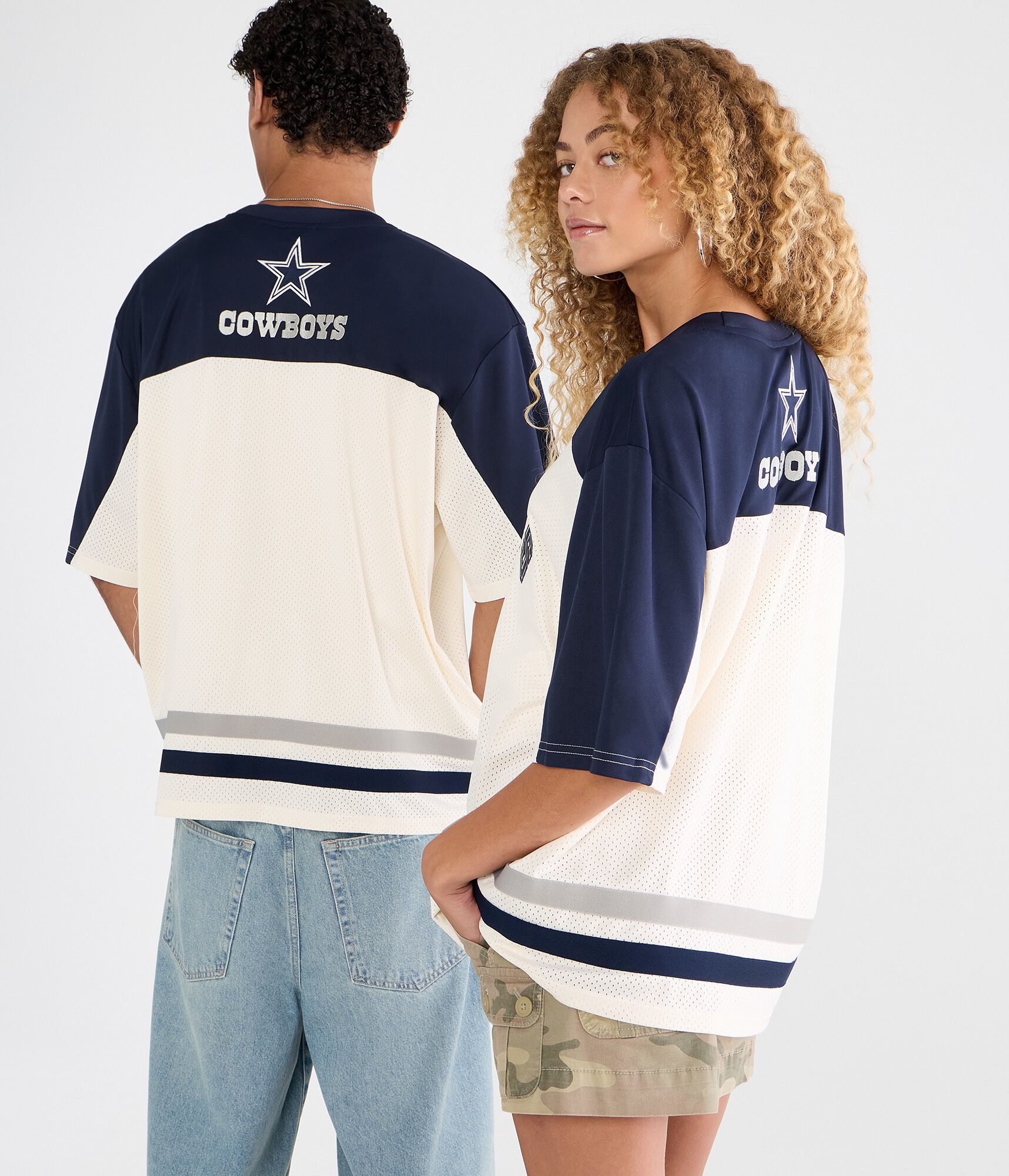 Dallas Cowboys Colorblock Mesh Top