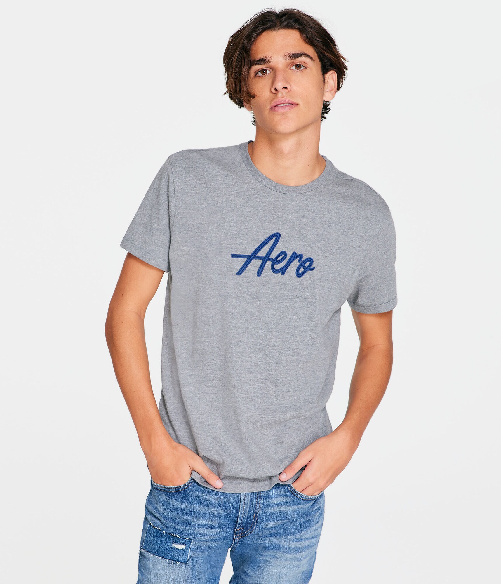 Aero Script Appliqu&eacute; Graphic Tee