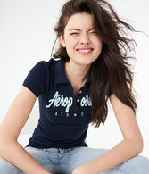Aeropostale Athletic Div Graphic Jersey Polo