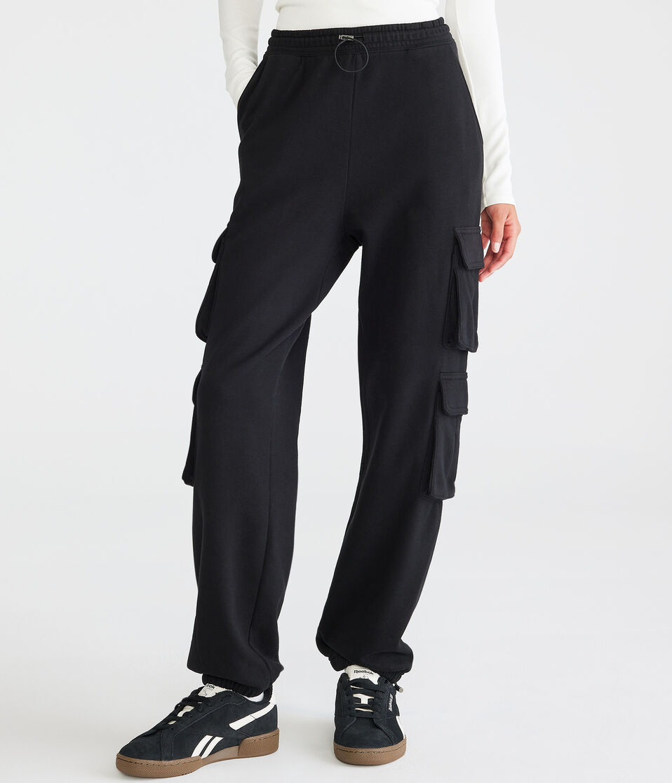 High-Rise Bungee Cargo Sweatpants