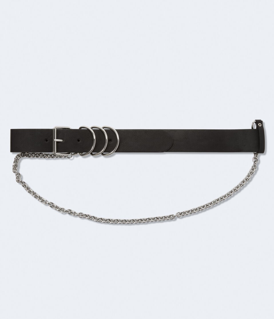Faux Leather Side Chain Belt