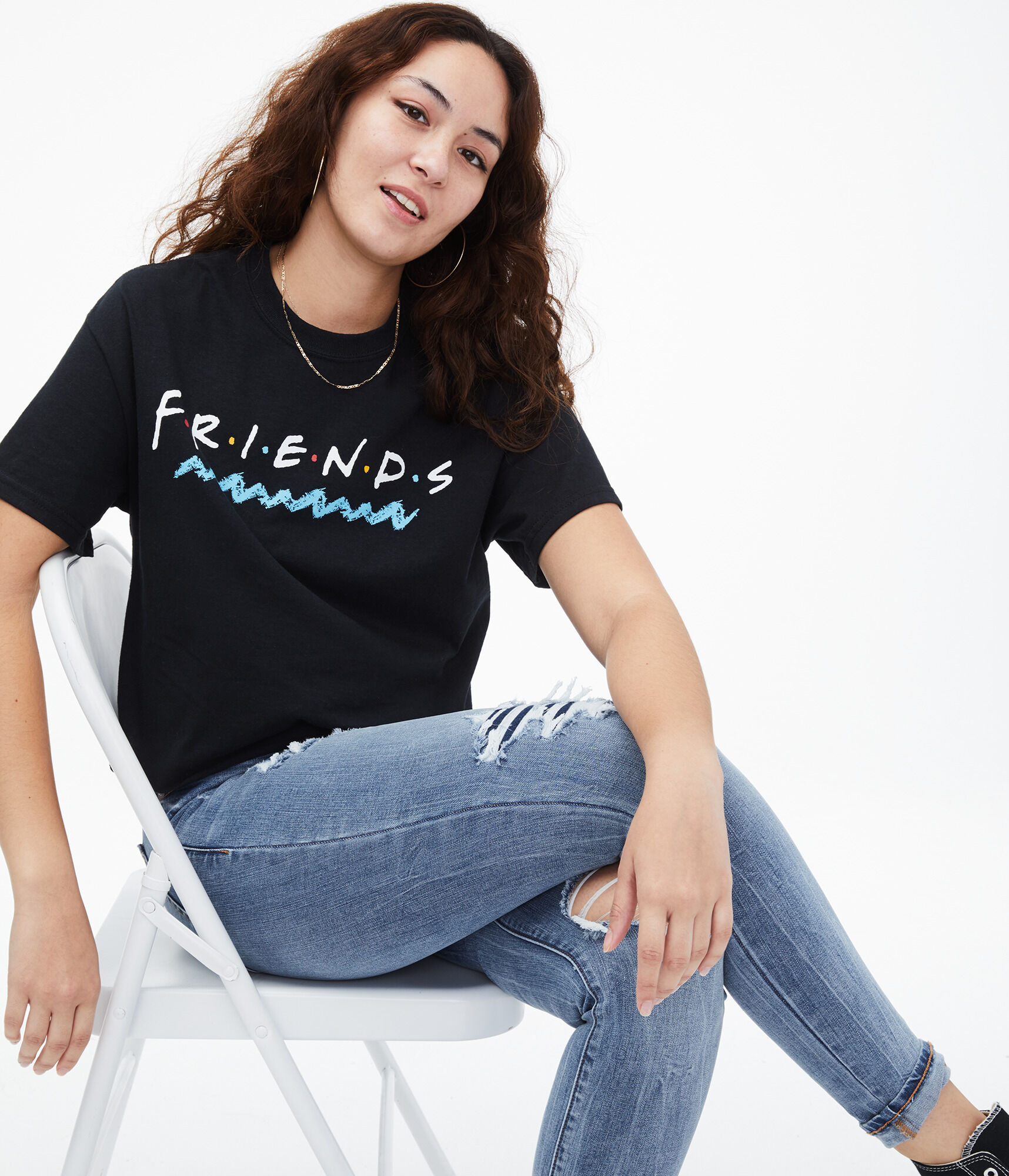 Friends Cropped Graphic Tee