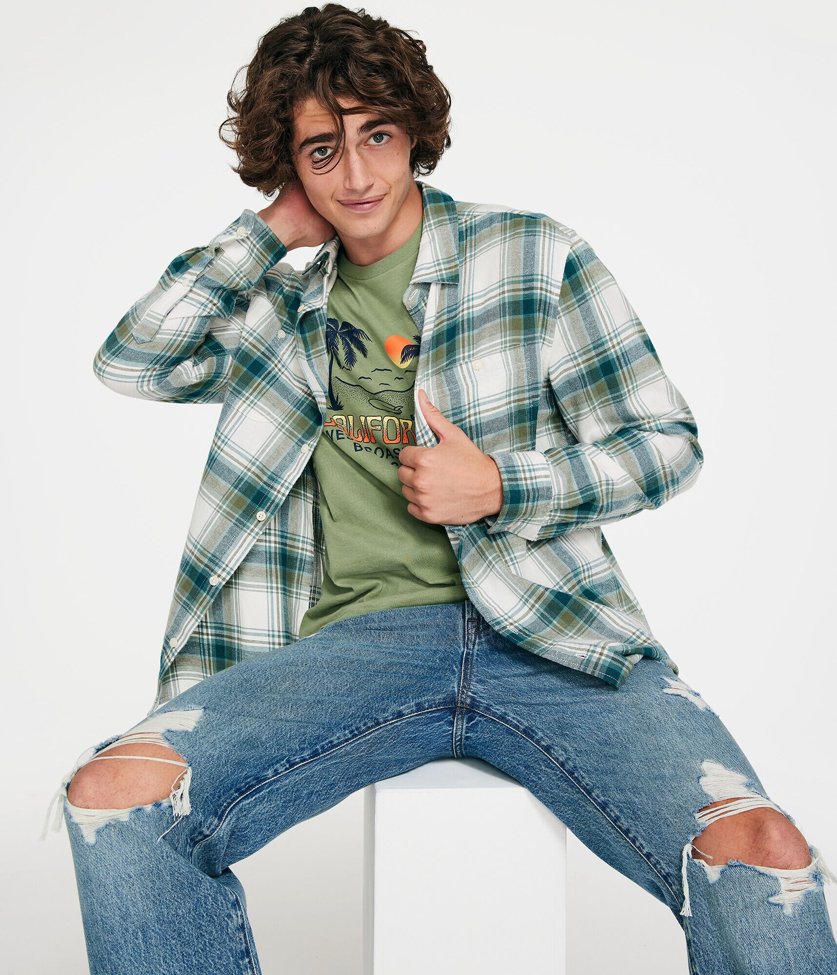 California Surf Sunset Graphic Tee