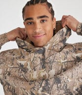 Woodland Camo Boxy Pullover Hoodie