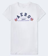 Aero Arch Floral Appliqué Graphic Tee