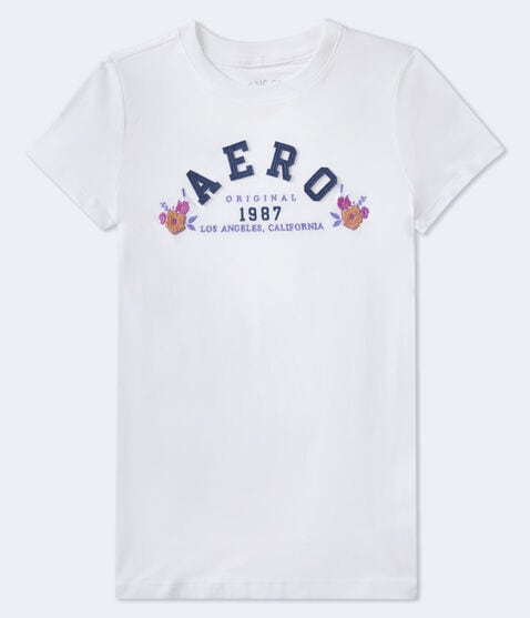 Aero Arch Floral Appliqué Graphic Tee Aero Arch Floral Appliqué Graphic Tee