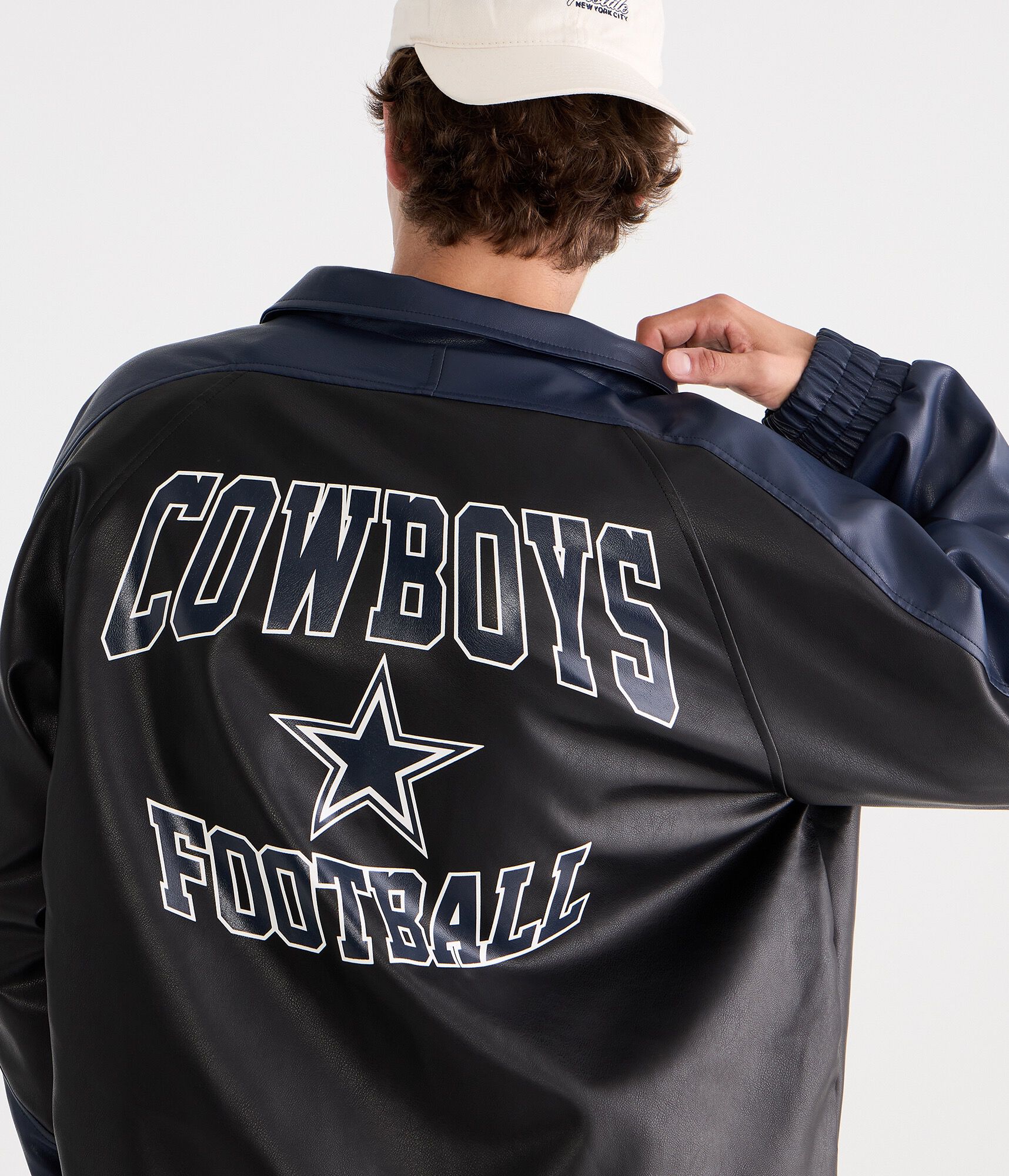 Dallas Cowboys Faux Leather Full-Zip Jacket