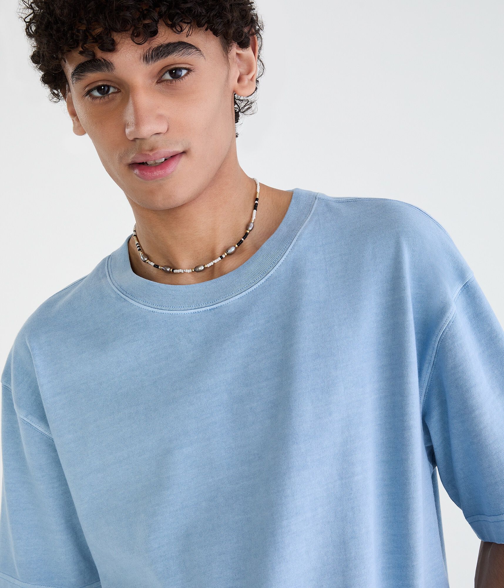 Washed Heavyweight Boxy Crew Tee