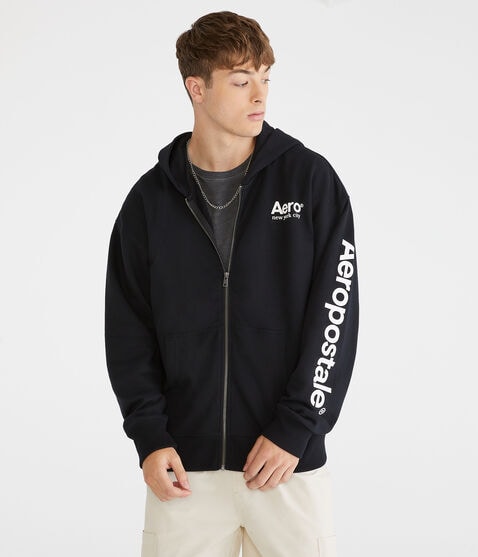 Aeropostale Logo Heritage Full-Zip Hoodie Aeropostale Logo Heritage Full-Zip Hoodie