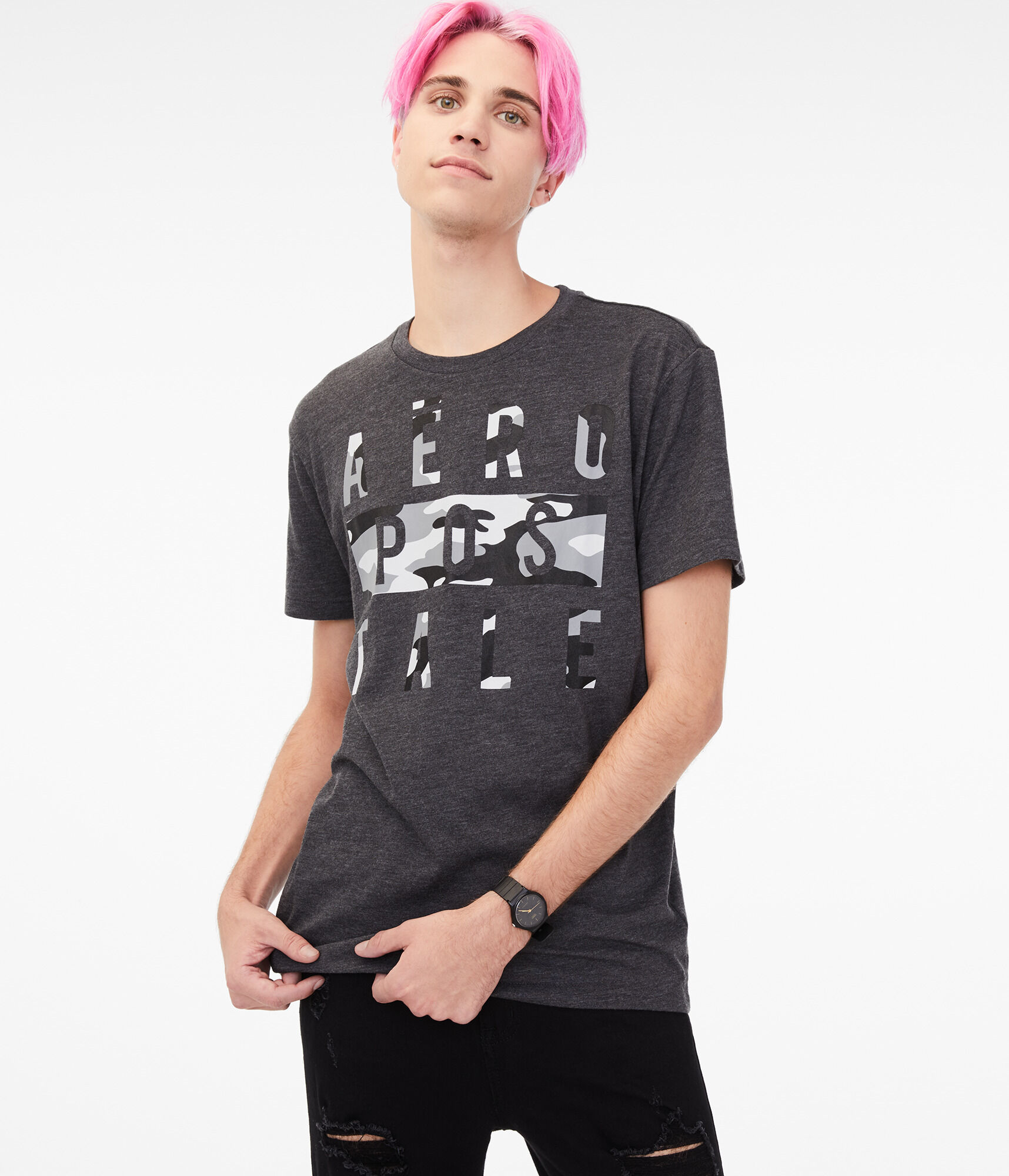 Camo Aeropostale Graphic Tee