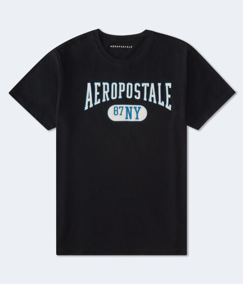 Aeropostale 87 NY Appliqué Graphic Tee Aeropostale 87 NY Appliqué Graphic Tee