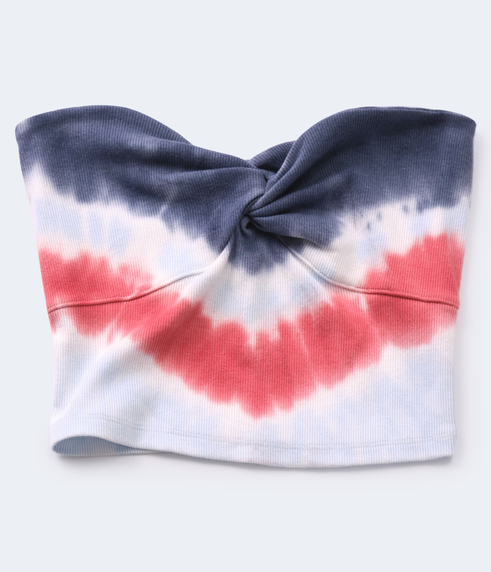 Americana Tie-Dye Cropped Tube Top