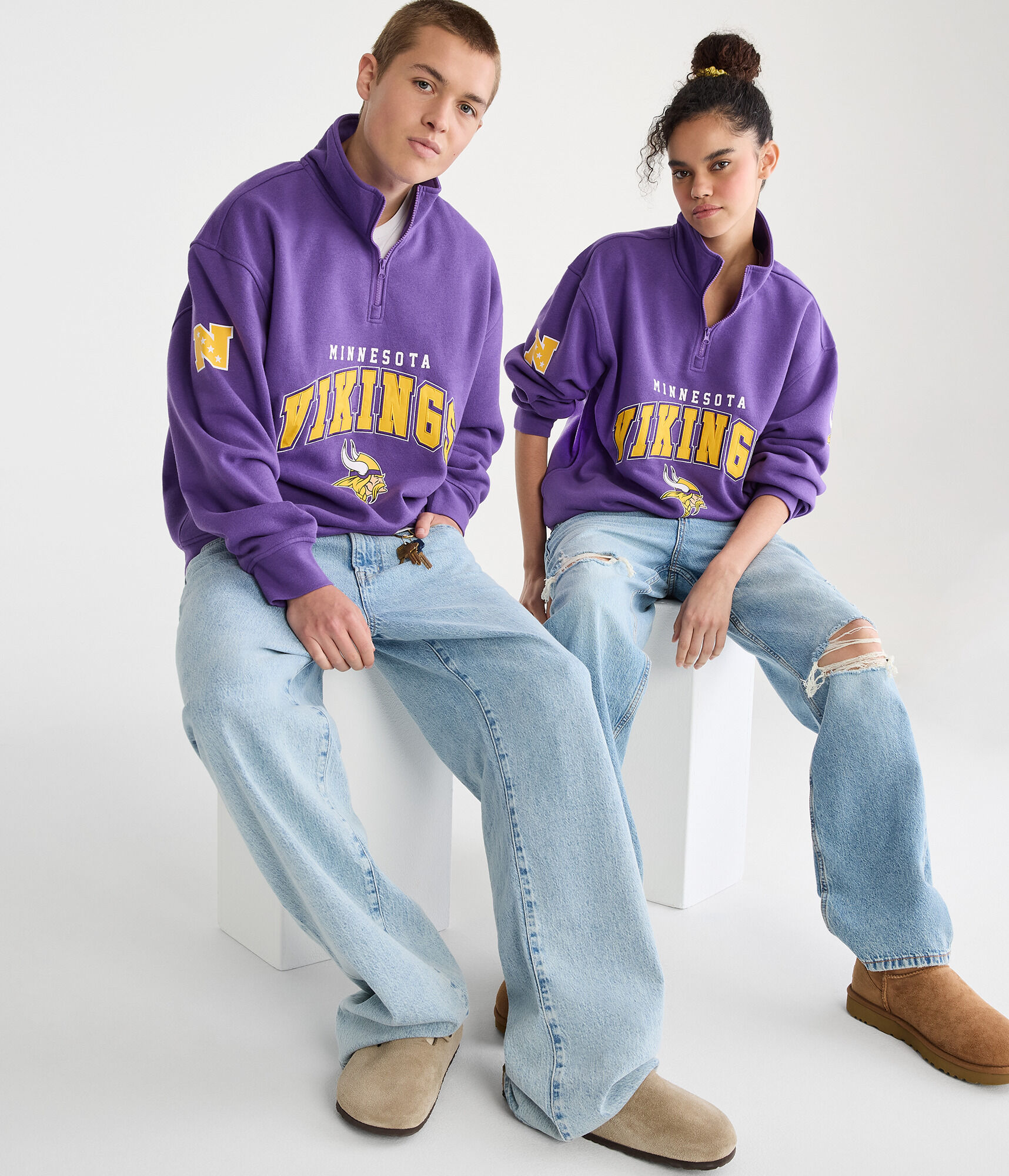Minnesota Vikings Quarter-Zip Sweatshirt