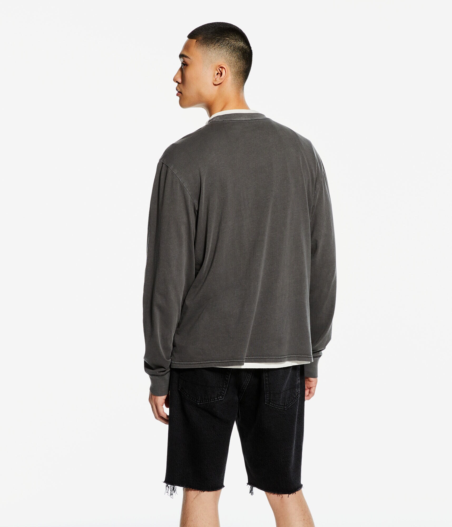 Long Sleeve Universal Peace Washed Graphic Tee