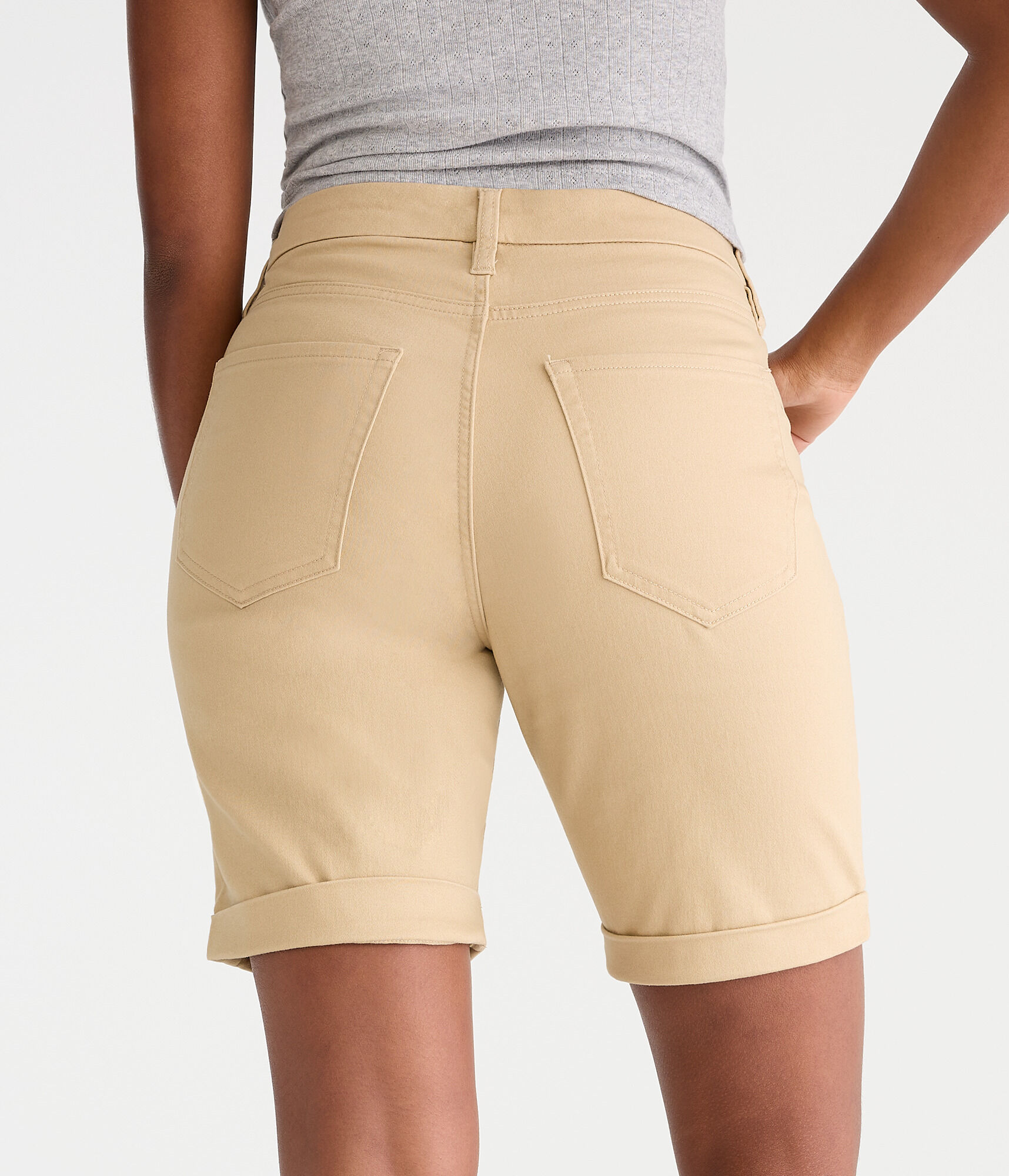 Curvy Uniform Bermuda Shorts