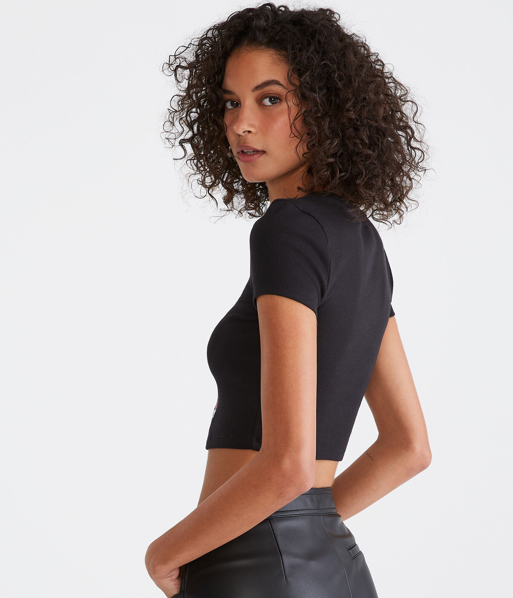 Las Vegas F1 Racing Cropped Graphic Tee