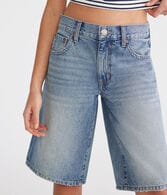 Low-Rise Super Baggy Bermuda Shorts