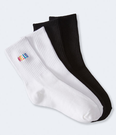 Hello Crew Sock 2-Pack Hello Crew Sock 2-Pack