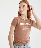 Aeropostale Butterfly Appliqué Graphic Tee