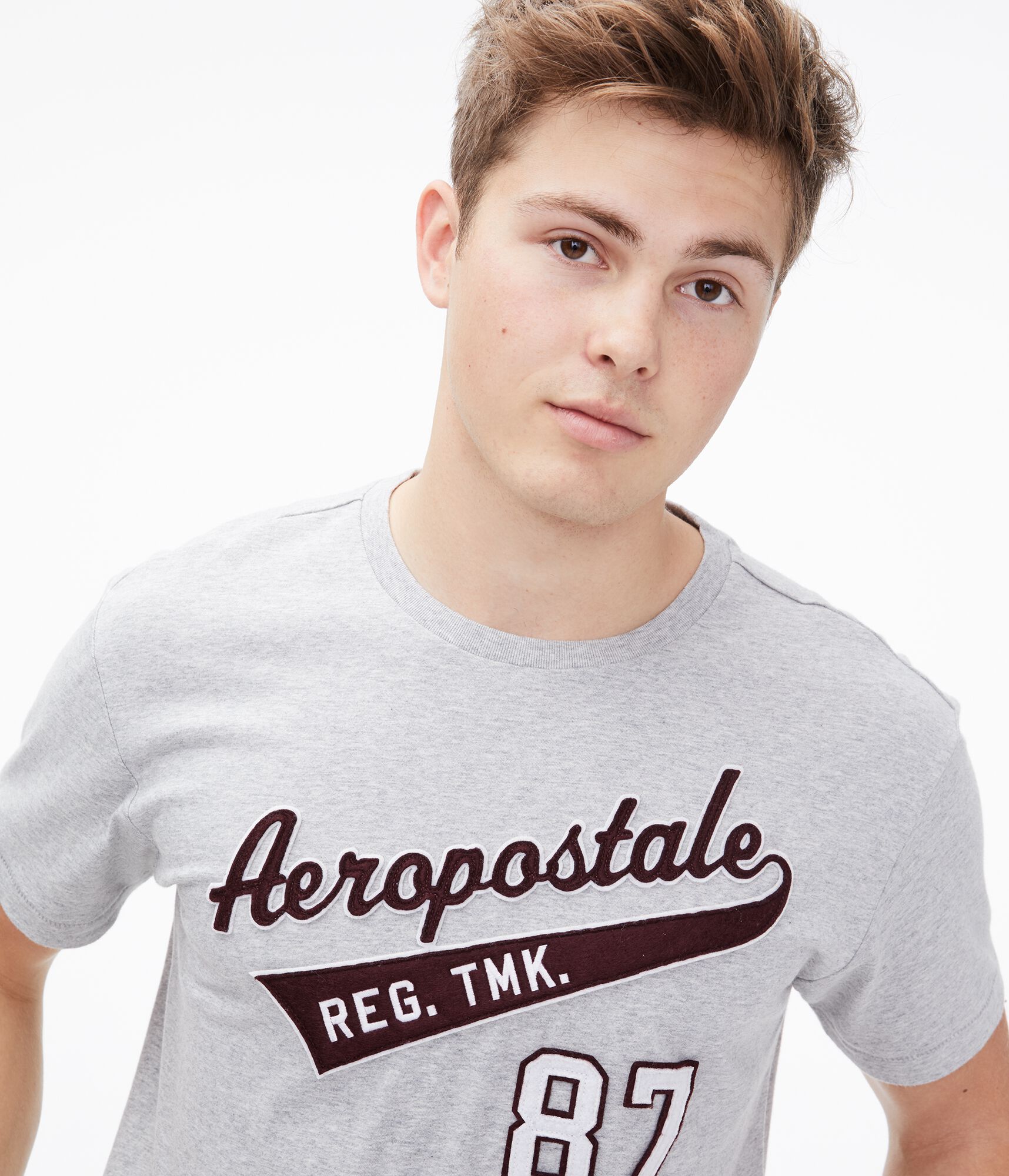 Aeropostale Trademark Appliqu&eacute; Graphic Tee