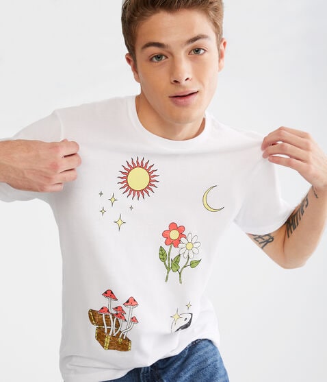 Celestial Mushroom Graphic Tee Celestial Mushroom Graphic Tee