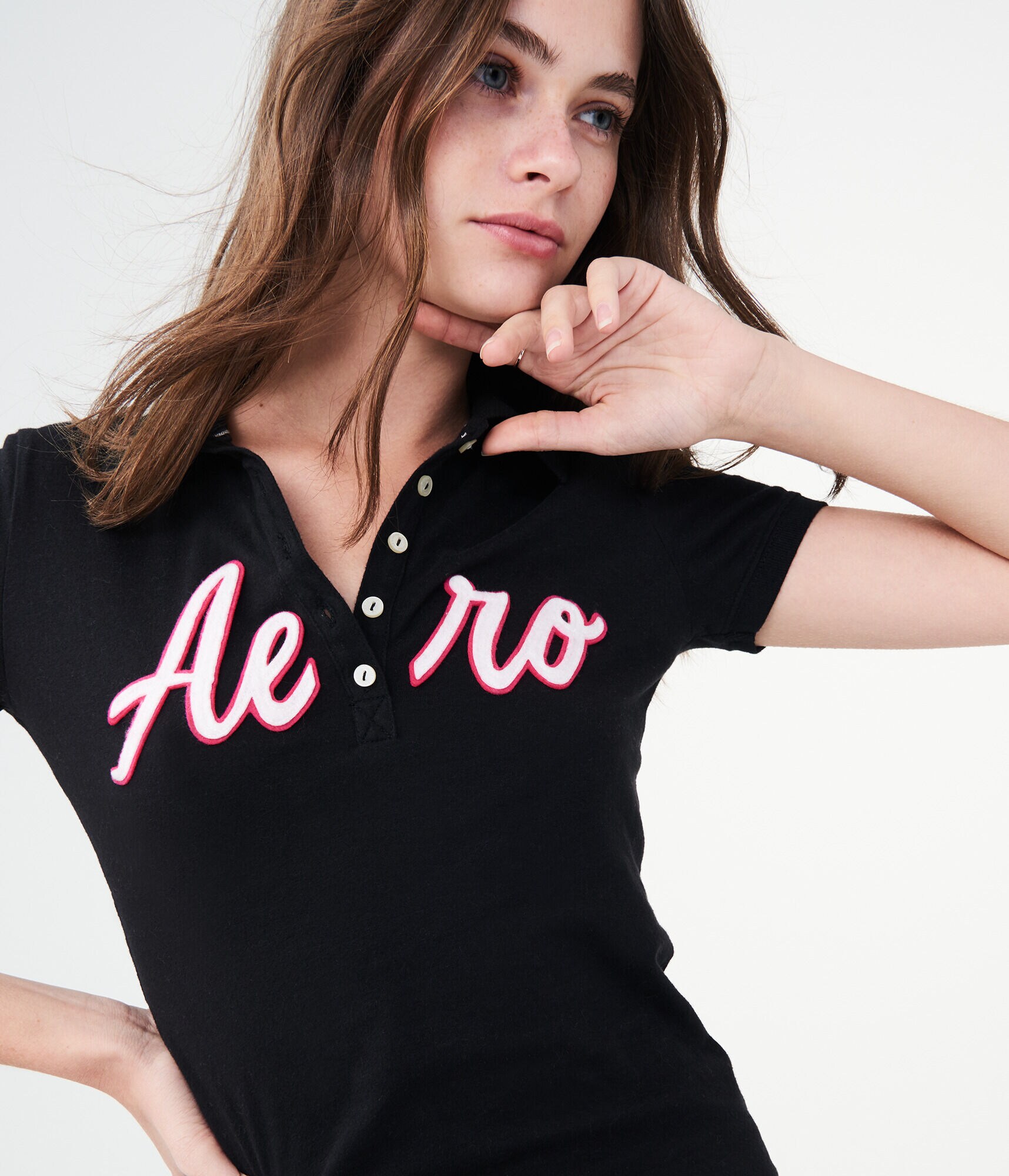 Aero Logo Graphic Jersey Polo