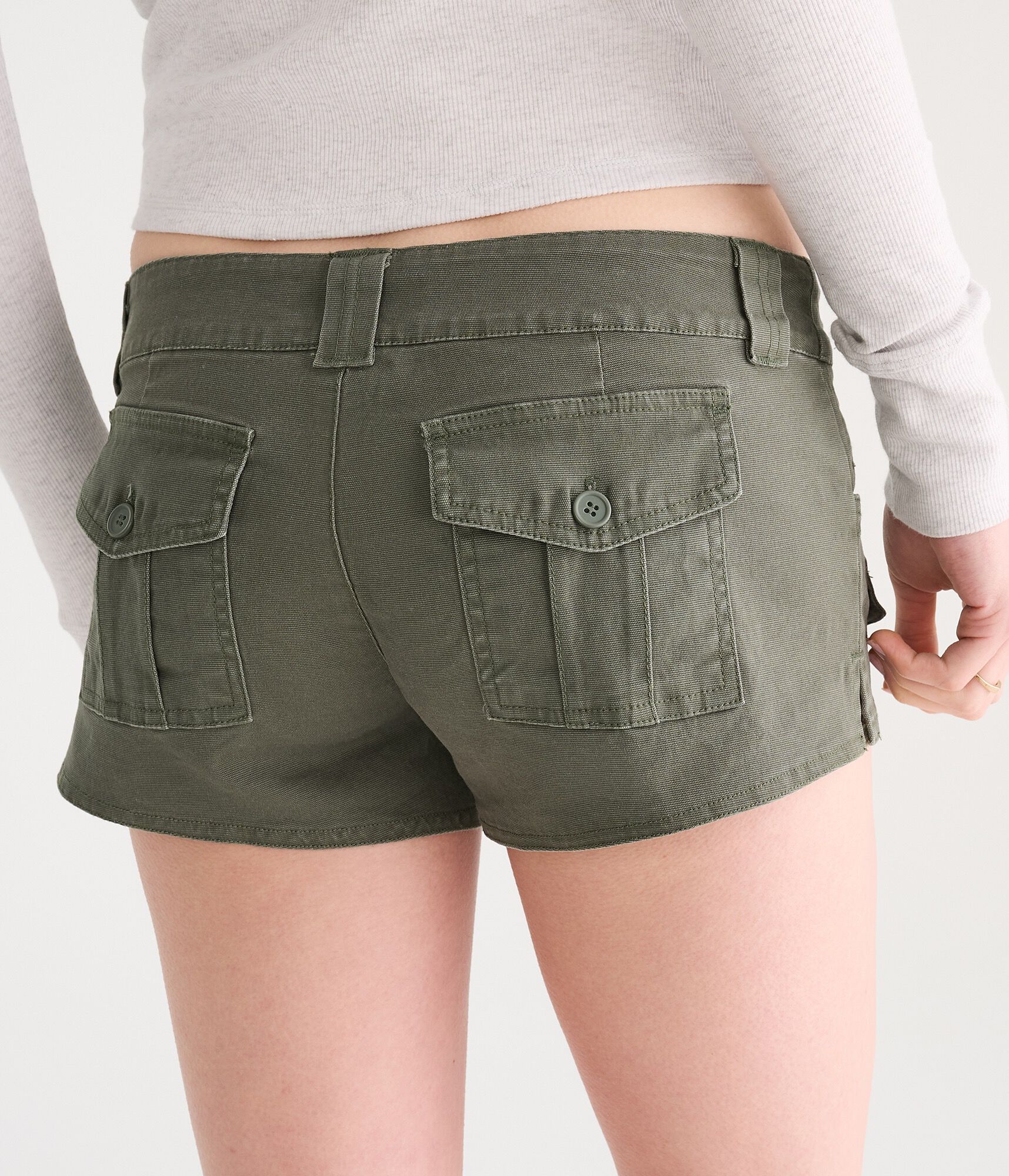 Low-Rise Utility Shorts