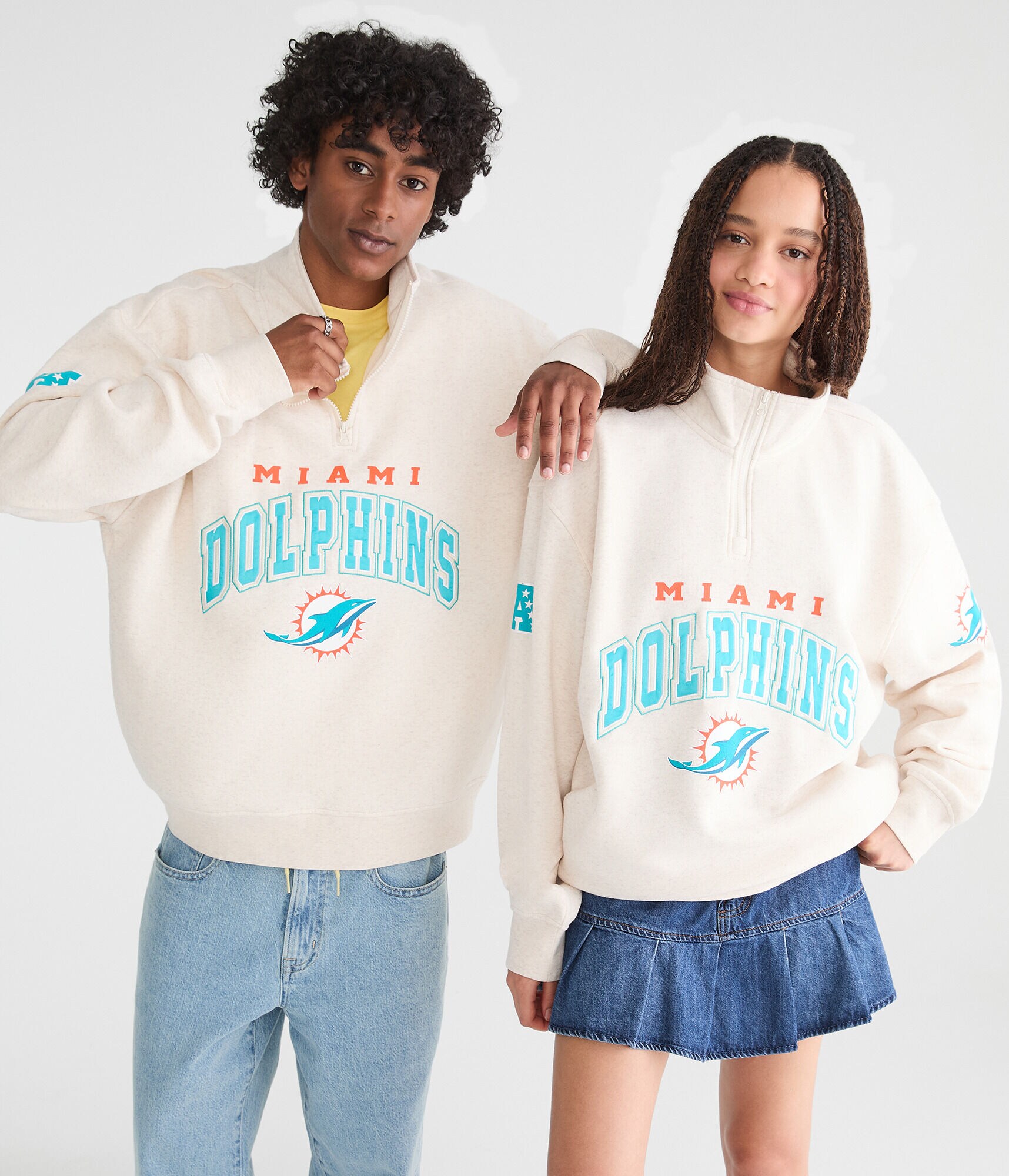 Miami Dolphins Quarter-Zip Sweatshirt