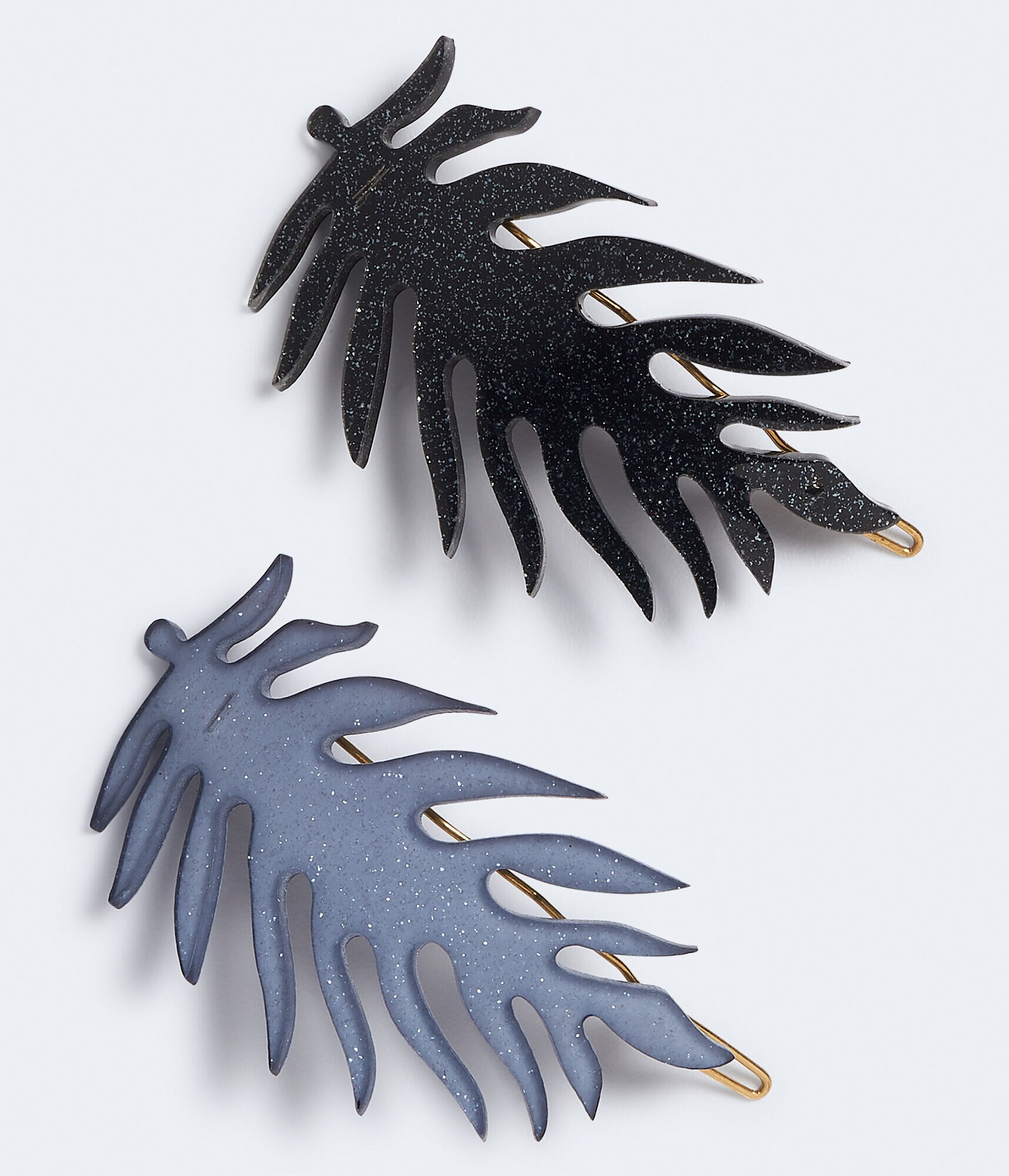 Plastic Feather Barrette 2-Pack