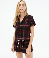 Plaid Cozy Flannel Sleep Shirt