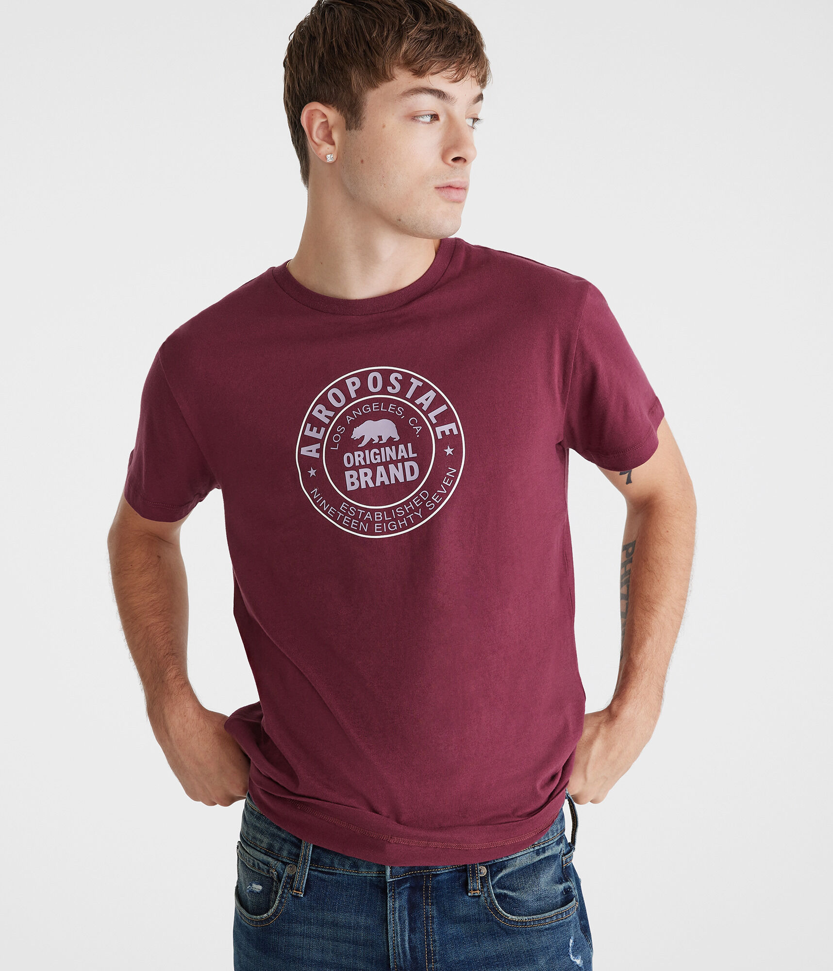 Aeropostale Cali Bear Graphic Tee