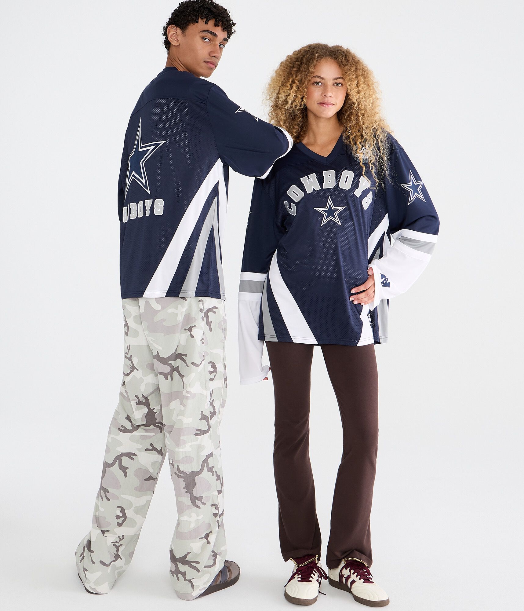 Long Sleeve Dallas Cowboys Mesh Top