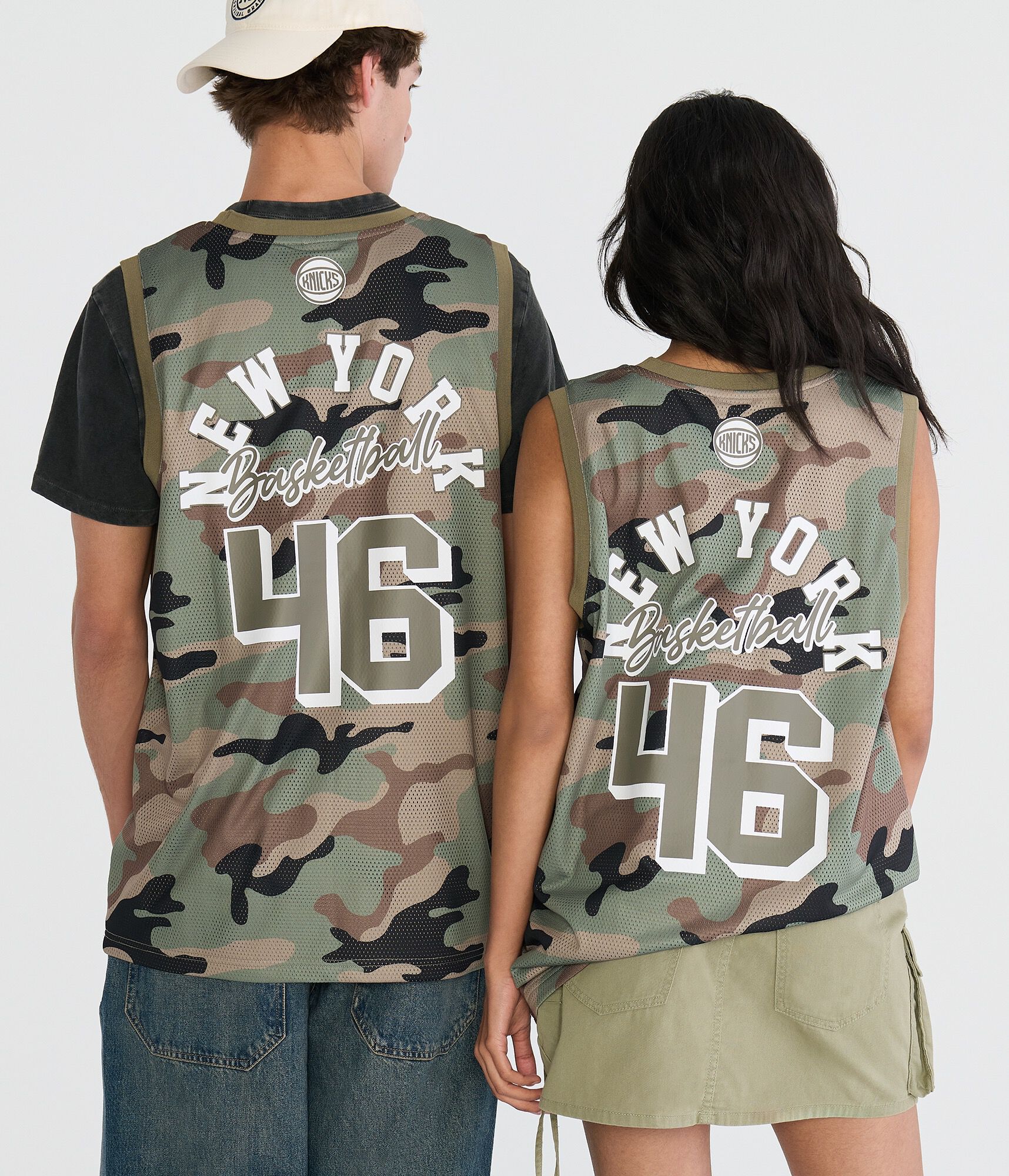 New York Knicks Camo Mesh Tank Top