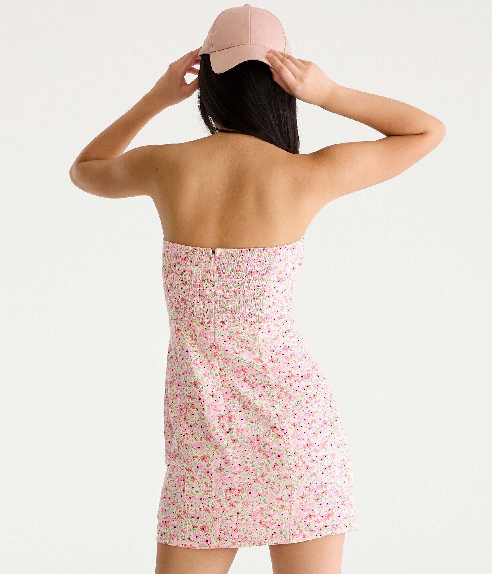 Floral Bandeau Mini Dress