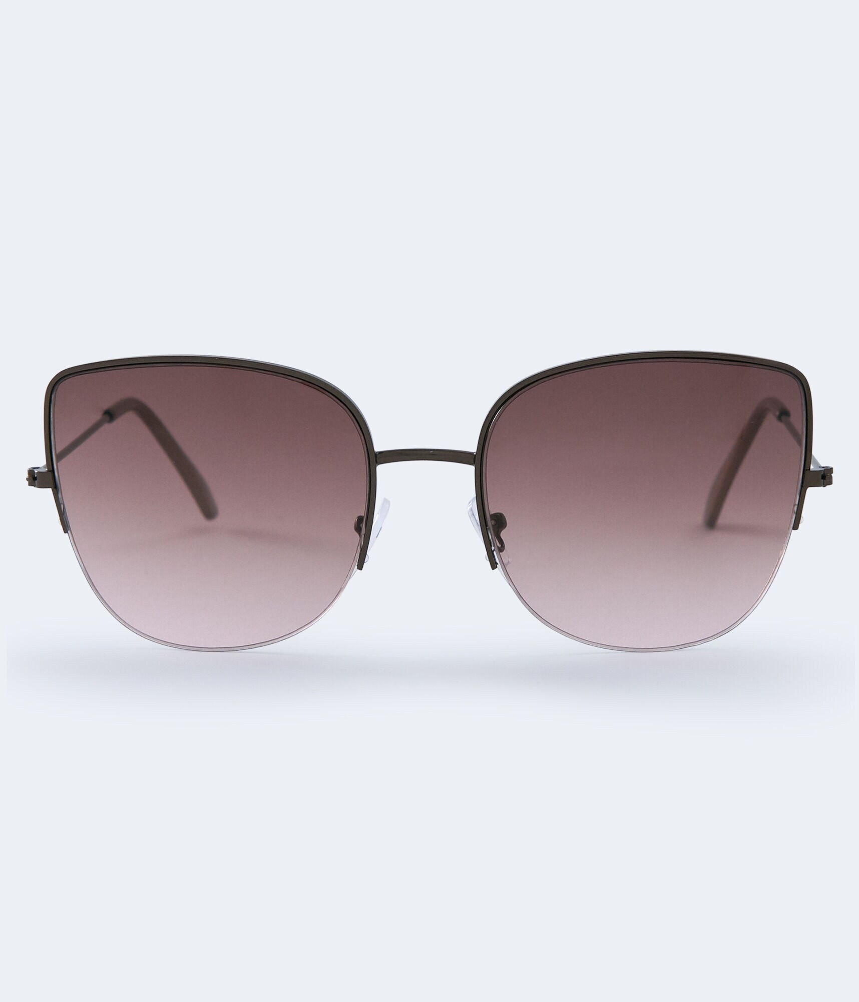 Semi-Rimless Butterfly Sunglasses