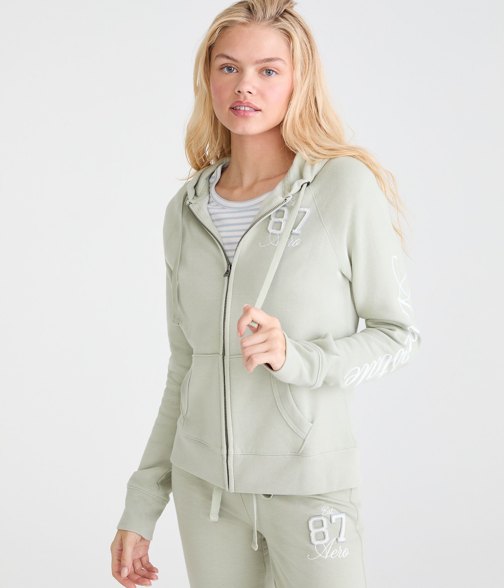 Aero 87 Logo Full-Zip Hoodie