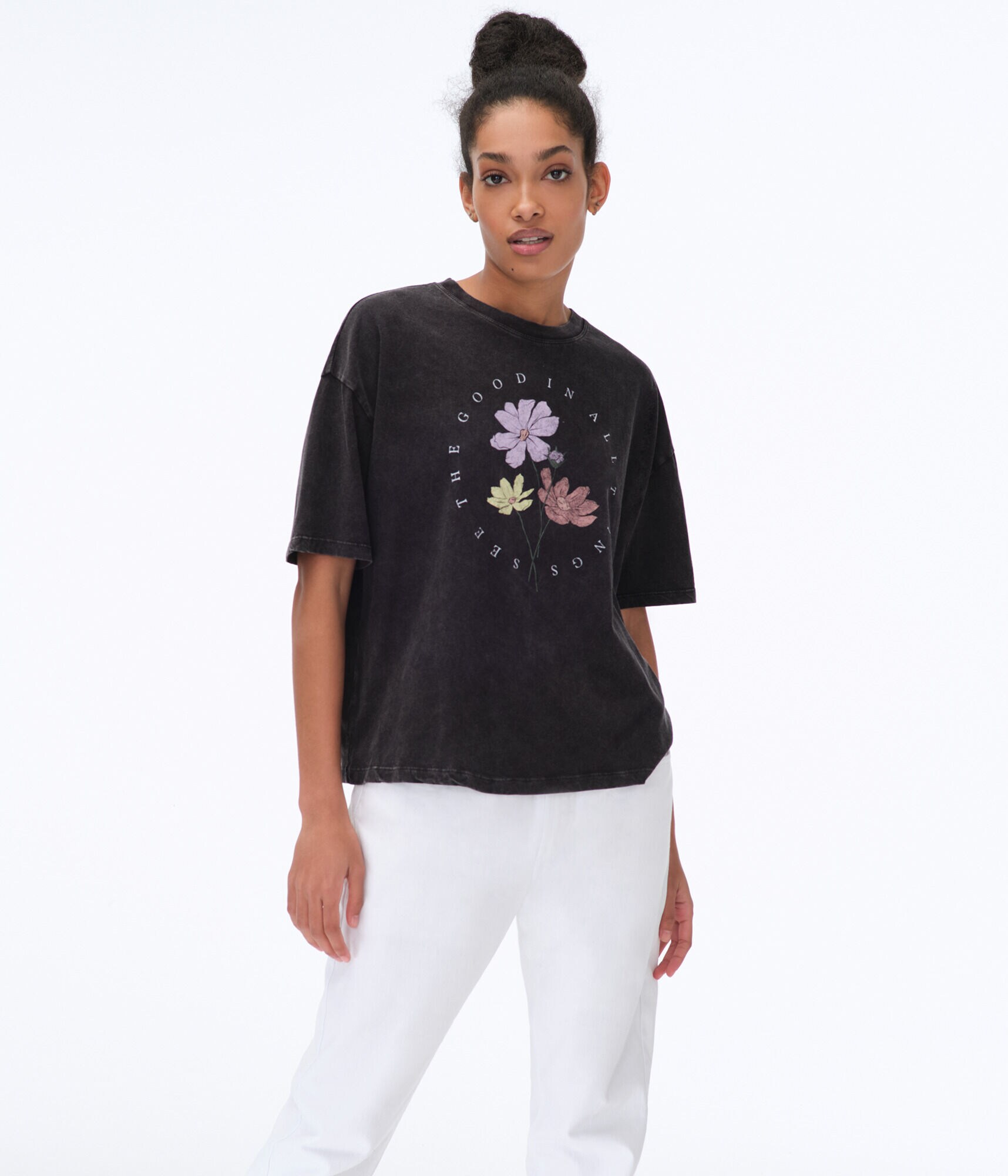 Acid Wash See The Good Boyfriend Graphic Tee