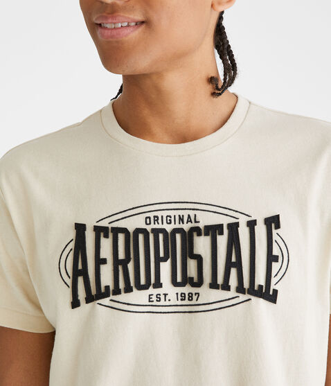Aeropostale Oval Appliqué Graphic Tee