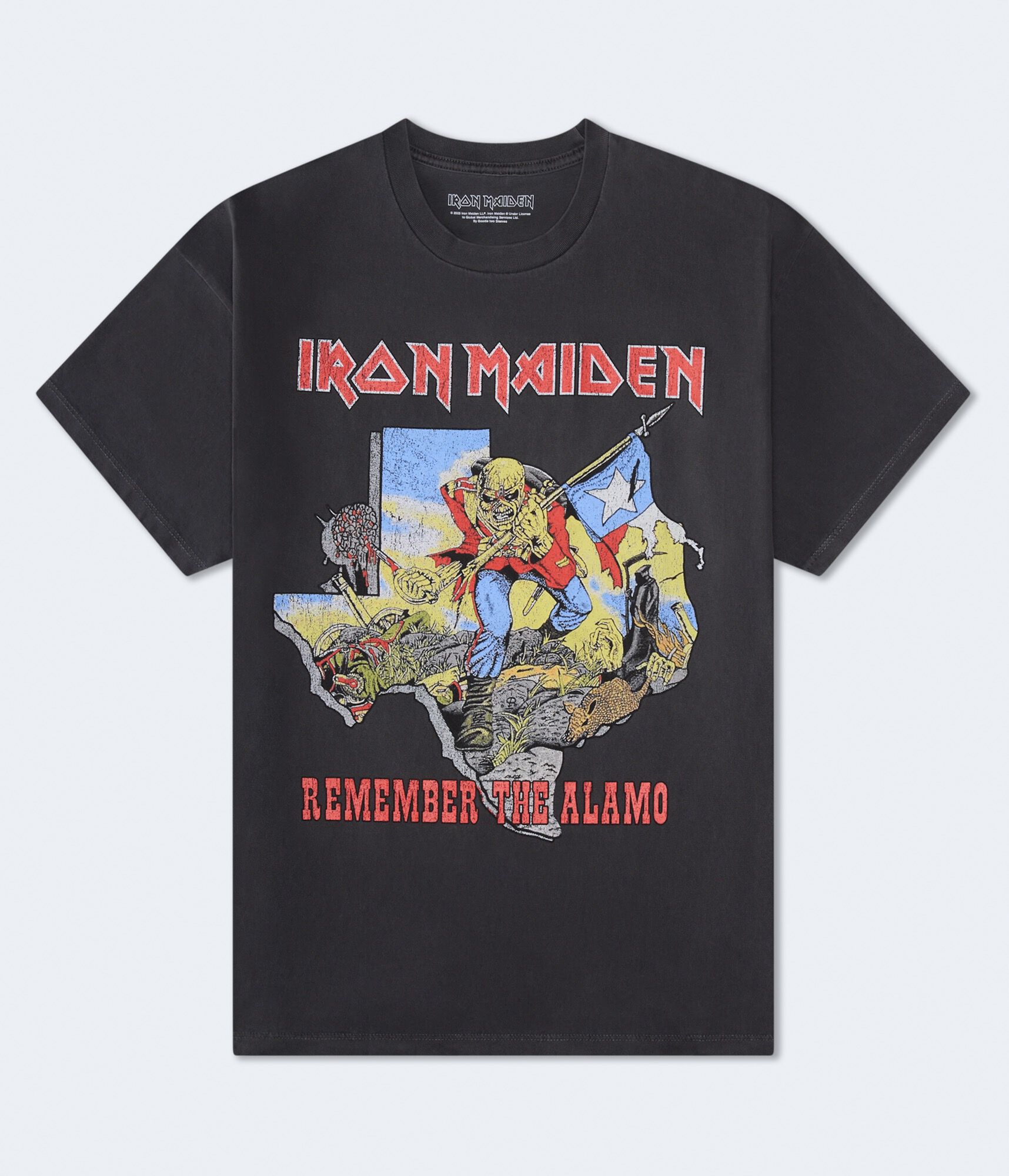 Iron Maiden Remember The Alamo Relaxed Graphic Tee